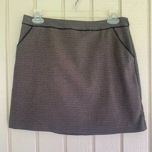 H&M Brown Herringbone Mini-Skirt